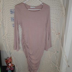 My Bump Pale Pink Ruched Dress fits S